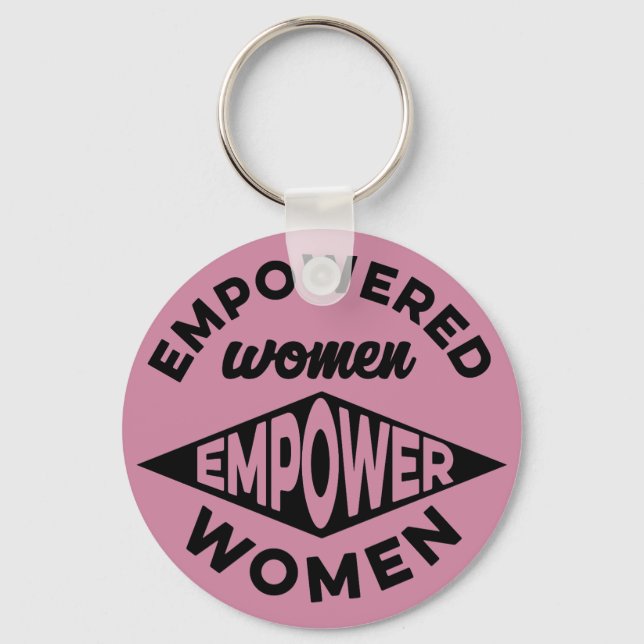 Llavero Mujeres empoderadas empoderan a las mujeres (Anverso)