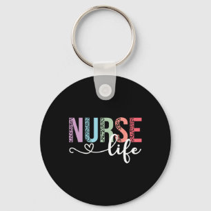 Llavero Mujeres Enfermeras Vida Rn Lpn Cna Leopard Enferme