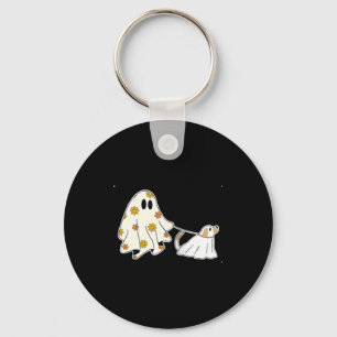 Llavero Mujeres Fantasma Perro Amantes De Perros Halloween