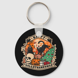 Llavero Mujeres Felices Hallothanksmas Halloween Día de Ac