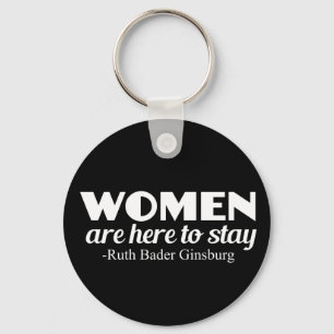 Llavero Mujeres fuertes Ruth Bader Ginsburg cita feminista