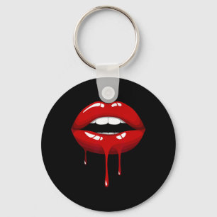 Llavero Mujeres Geniales Moda Labios Rojos Manga Corta Grá
