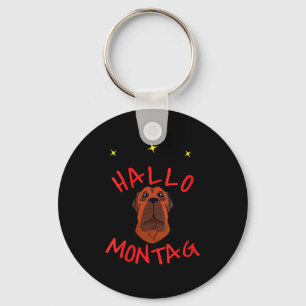 Llavero Mujeres Hallo Montag Letra Con Perro Y Estrellas D