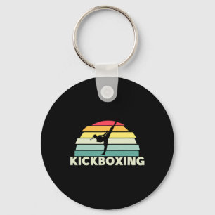 Llavero Mujeres Kickboxing Artes Marciales Retro Karate Ch