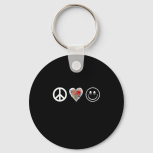 Llavero Mujeres Paz Amor Sonrisa Con Todo Tu Corazón - Fel