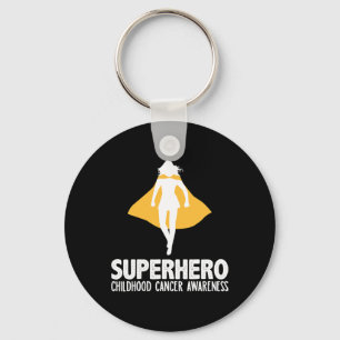 Llavero Mujeres superheroicas - Conciencia sobre el cáncer