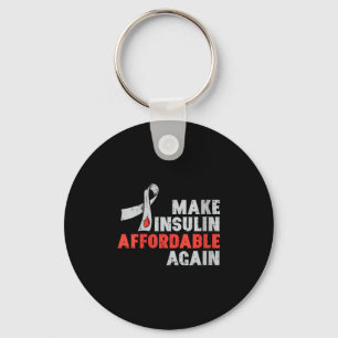 Llavero Mujeres Terapia de Insulina Diabetes Sensibilizaci