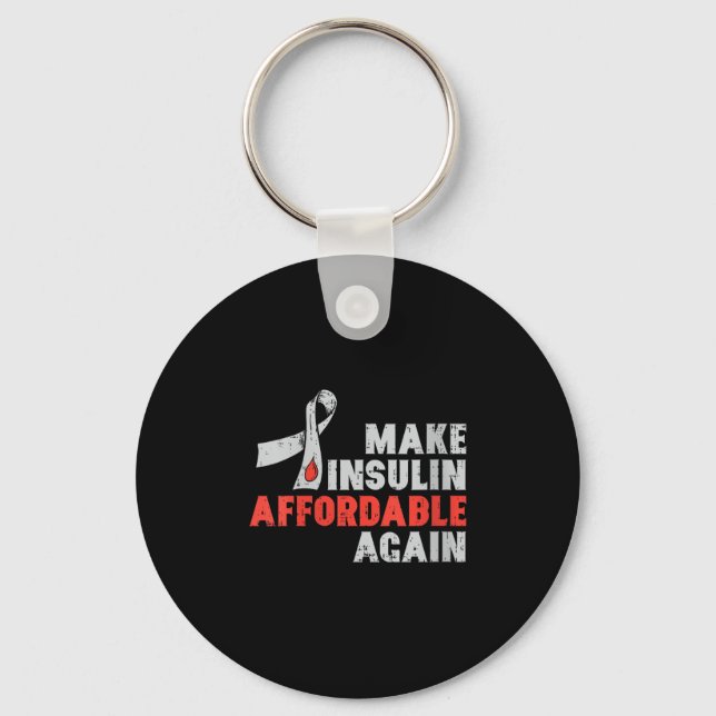 Llavero Mujeres Terapia de Insulina Diabetes Sensibilizaci (Anverso)