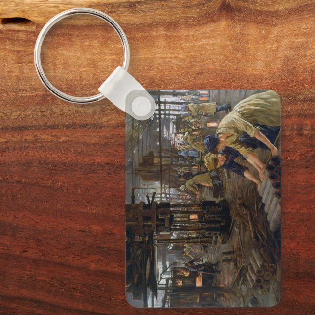 Llavero Mujeres trabajando en una fábrica de municiones en (Anverso)