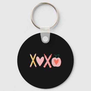 Llavero Mujeres Xoxo Maestra Día de San Valentín Lápiz y A