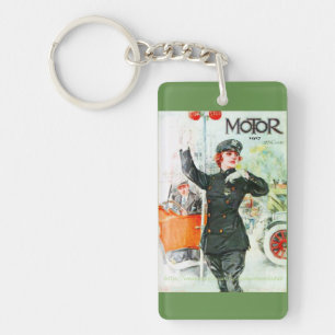 Llavero "Mujeres y ruedas vintage"