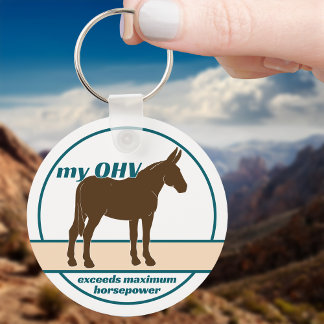 Llavero Mule Power OHV Máximo Caballo Metalizado