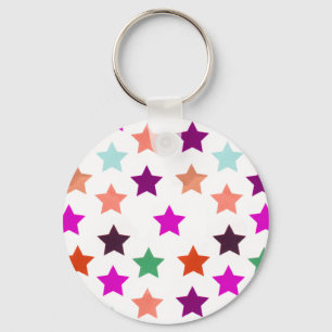 Llavero multicolor del modelo de estrella