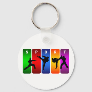 Llavero Multicolor Karate Emblem