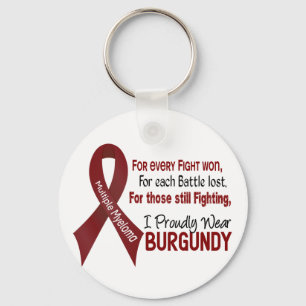 Llavero Multiple Myeloma I Proudly Wear Burgundy 1