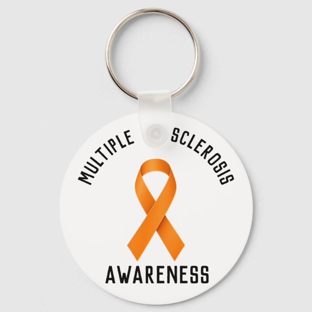 Llavero Multiple Sclerosis Awareness Round Car Magnet  (Anverso)