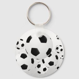 Llavero Multiple Soccer Balls Keychain