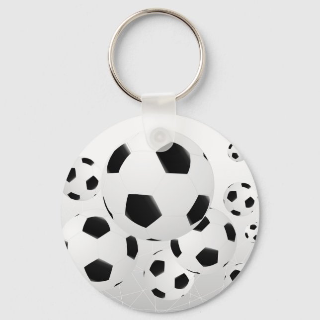 Llavero Multiple Soccer Balls Keychain (Anverso)
