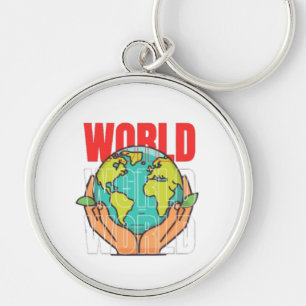 Llavero Mundo – Diseño de Globo de Aventura de Viaje