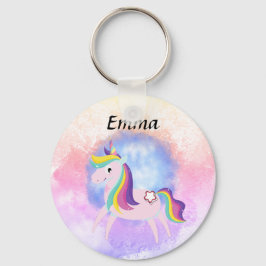 Llavero mundo mágico de fantasía de unicornio