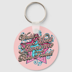 Llavero Mundos la mayoría del mejor amigo impresionante