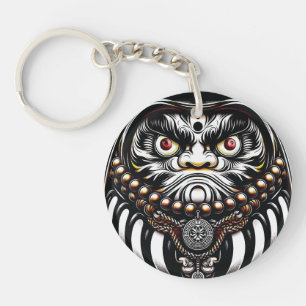 Llavero Muñeca Daruma Arte Japonés