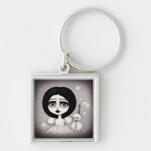 Llavero Muñeca de Surrealismo Pop y Snowman Weird