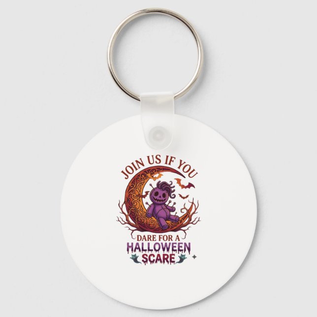 Llavero Muñeca Voodoo Crescente de Halloween Atrevida Purp (Anverso)