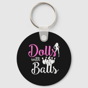 Llavero Muñecas con bolas - Bowling Chicas Trip Team Bowle