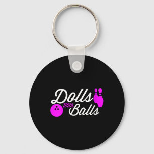Llavero Muñecas Con Bolas Cita Graciosa Para Chicas Bowl