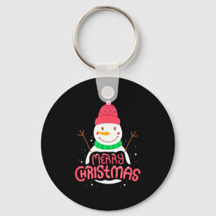 Llavero Muñeco de nieve adorable Feliz Navidad Feliz Navid