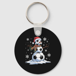 Llavero Muñeco de nieve de fútbol jugador de fútbol sombre