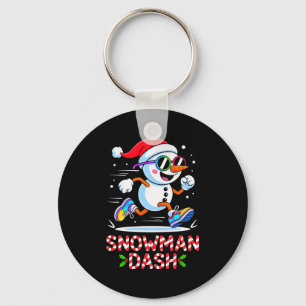 Llavero Muñeco de nieve de Navidad Dash Running Corredor M