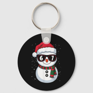 Llavero Muñeco de nieve divertido seis siete Navidad 67 Me
