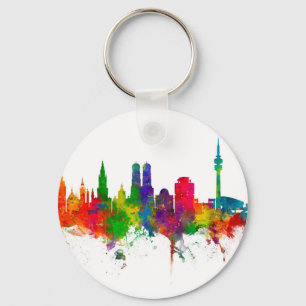 Llavero Múnich Alemania Skyline München