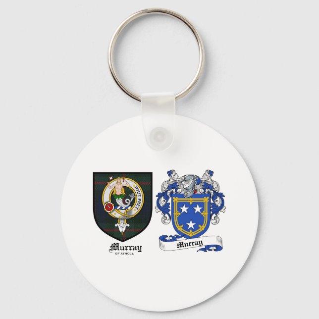 Llavero Murray Clan Escudo y Murray Coat of Arms (Anverso)
