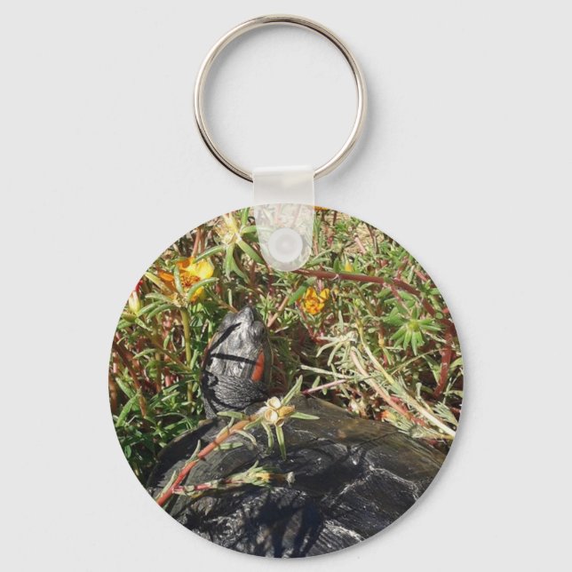 Llavero Murtle la tortuga en las flores (Anverso)