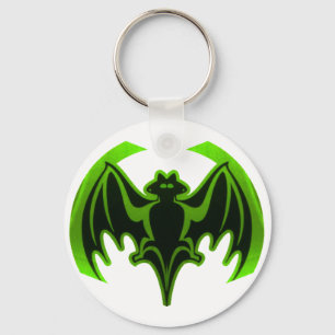Llavero MUSEO Verde en murciélago regalos de Zazzle