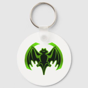 Llavero MUSEO Verde en murciélago regalos de Zazzle