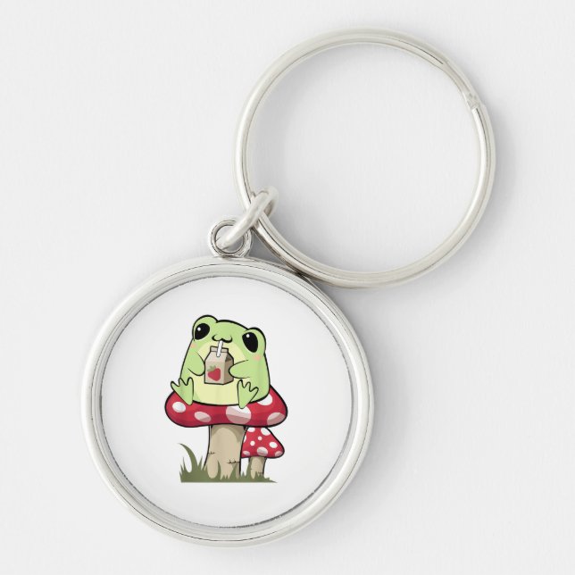 Llavero Mushroom Frog Goblincore Mycology Creative Style (Frente)