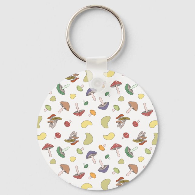 Llavero Mushrooms Pastel (Anverso)