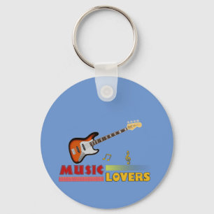 Llavero Music Aovers Bass Word Art Design