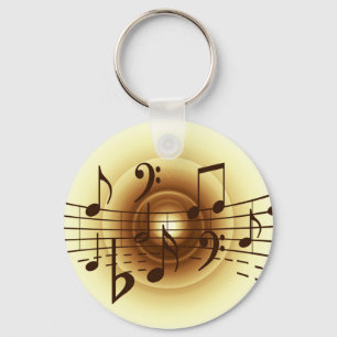 Llavero Music notes illustration