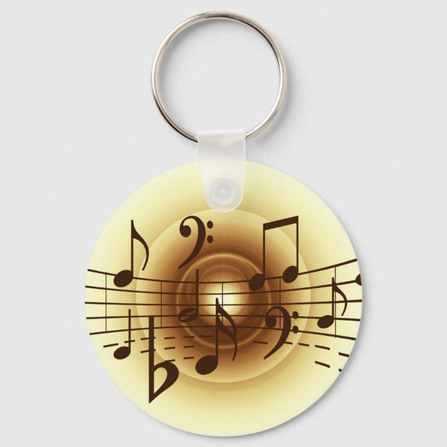 Llavero Music notes illustration (Anverso)