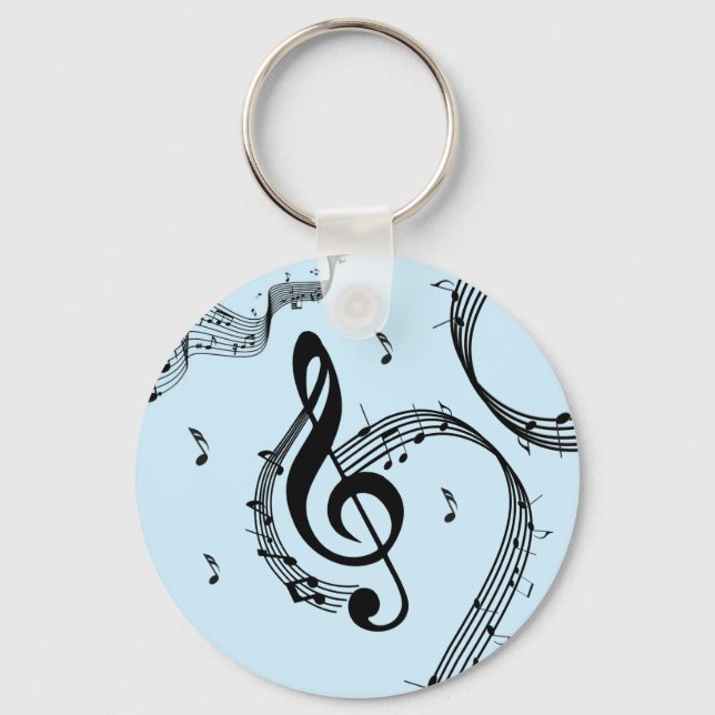 Llavero Música Climactic G Clef Blue (Anverso)