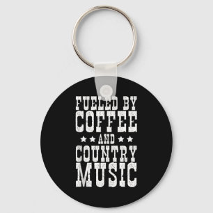 Llavero Música Country & Café - Cita Divertida Camiseta si