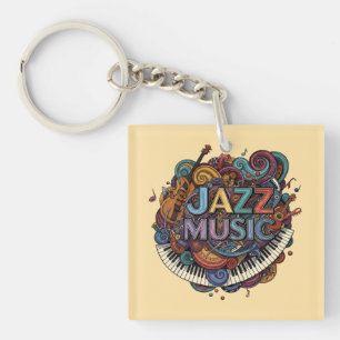 Llavero Música de jazz