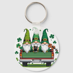 Llavero Música irlandesa Leprechaun Shamrock