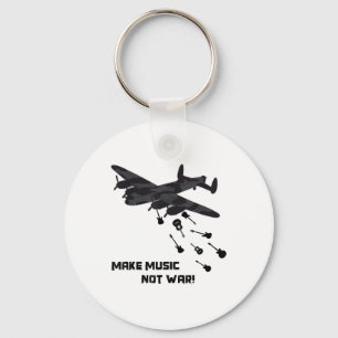 Llavero Música No Guerra Avión Guitarra Amar Paz Pac