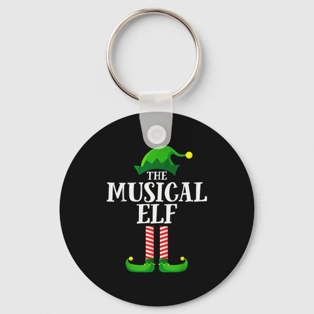 Llavero Musical Elf Matching Family Group Christmas Party  (Anverso)